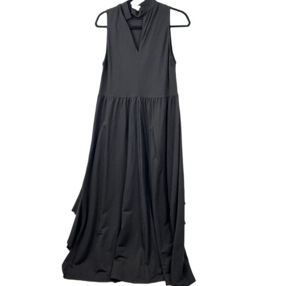 Zara Ruffled High Neck Midi  Dress - Picture 2 of 4